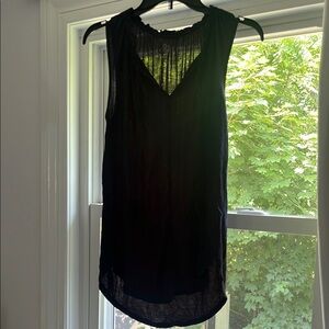 Navy Sleeveless Blouse